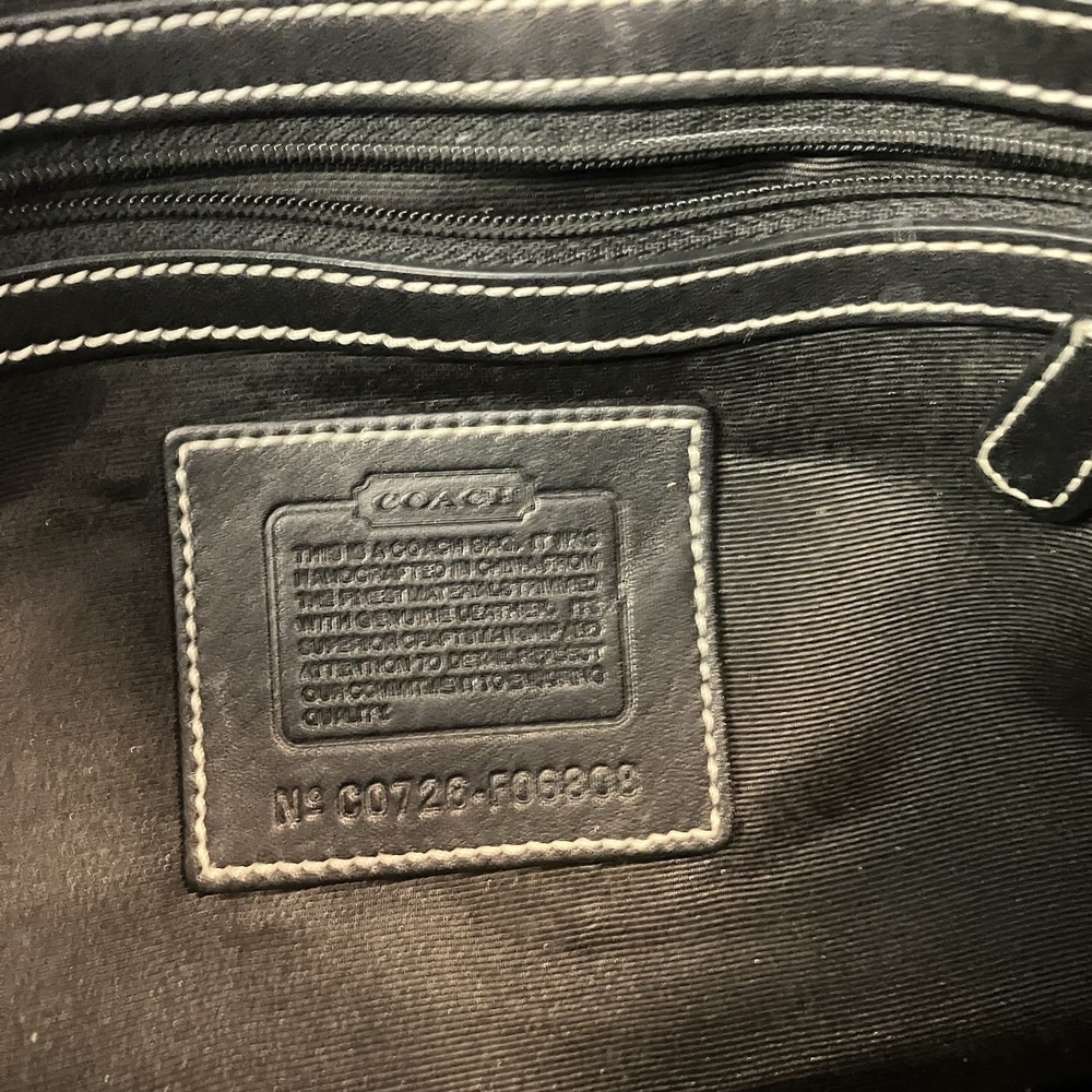 Coach VTG Y2k Black Soho Hobo‎ Stitchflap With Wallet - Picture 7 of 7